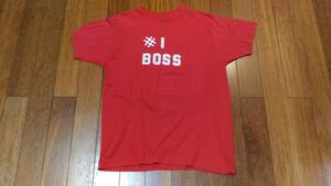 80s！ オリジナル！ US製！SCREEN STARS 半袖Tシャツ　サイズXL！　#1 BOSS LAUREL'S SHIRT！！　スクリーンスターズ