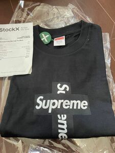 supreme cross box logo tee Ｌ