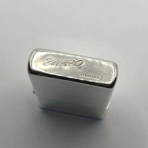 ☆ZIPPO☆ STRLING☆スターリングシルバー☆イタリック体☆フラット☆無地☆火花確認済☆フリント新品☆送料込☆１円スタート☆レア☆の画像5