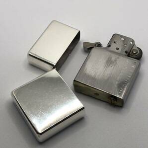 ☆ZIPPO☆ STRLING☆スターリングシルバー☆イタリック体☆フラットトップ☆無地☆火花確認済☆フリント新品☆送料込☆即決☆レア☆の画像7