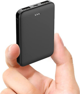 モバイルバッテリー大容量6800mAh 軽量 薄型 急速充電　カラー：ブラック
