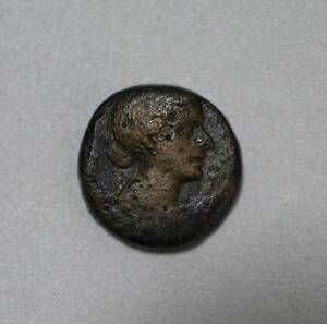 古代エジプト プトレマイオス朝 クレオパトラ7世 80ドラクマエ銅貨 BC51-30年Ptolemaic Kingdom AE80 Drachmae Cleopatra VII