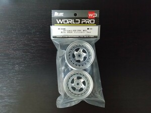 WW-0606MS WORLDPRO SSR Formula AERO SPOKE WHEEL オフセット6（浅リム）マットシルバー (2pcs) RC-ART ラジコン ホイール