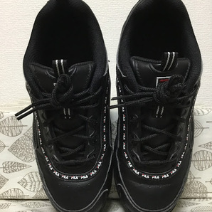 ◆美品 送料込◆24.0 フィラ FILA スニーカー 黒 02◆0330の画像3