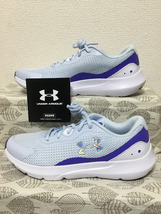 ◎新品 送料込◆24.0 UNDER ARMOUR スニーカー 水色 02◆0412_画像2