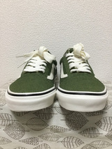 ◆美品 送料込◆23.0 バンズ VANS スニーカー 緑 02◆0420_画像4