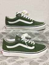 ◆美品 送料込◆23.0 バンズ VANS スニーカー 緑 02◆0420_画像5