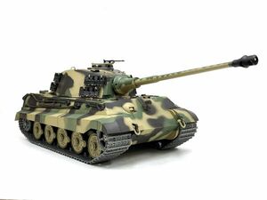 [ ultra rare hard-to-find! has painted final product tank radio-controller ]Heng Long 2.4GHz Ver.7.0 1/16 King Tiger 3888A-1 Upgrade metal caterpillar specification 