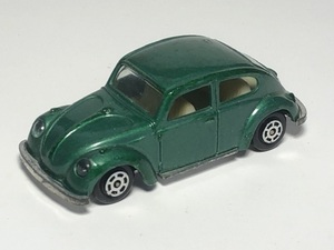1970年代古い香港ヤトミンYATMING1/64位VW旧型ビートル・ノーマルタイプ緑メタ