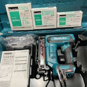 【中古】Makita マキタ ST001G 40Vmax 充電式タッカ 【J線/4mm】 本体＋ケース ステーブル付の画像1