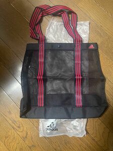 adidas メッシュトートバッグ