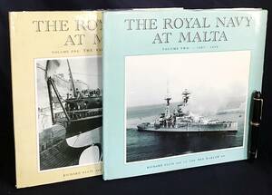 ■英語洋書 マルタ島のイギリス王立海軍 全2巻揃【The Royal Navy at Malta】Ben Warlow,Richard Ellis=著　●軍艦 戦艦 巡洋艦 ラミリーズ