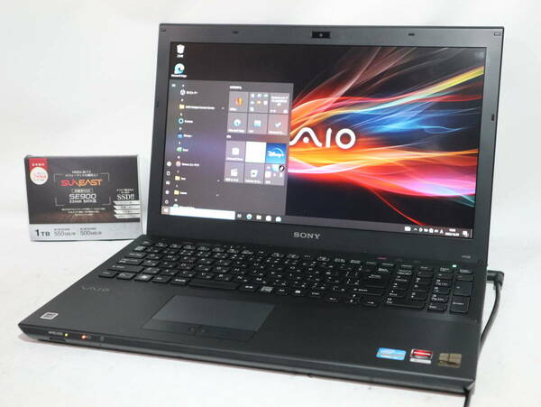 美品 FULL HD★ Core i5 マグネシュウムボディ★ VAIO☆Win 10 Pro《爆速仕様 》Bluetooth★メモリ8G/SSD1TB(新品)WiFi/Cam/DVD/office2019