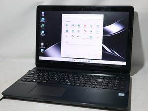 ★VAIO Fit ブラック 6300HQ/ 第6世代 Core i5★ win 11 pro ≪ 大容量仕様 ≫ SSHD1TB/メモリ8G/WebCam/WiFi/DVD/Bluetooth/office2019 