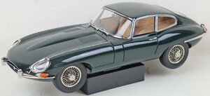 S* secondhand goods * minicar [ Kyosho original Jaguar E type coupe ( green )] KS08954G kyosho 1/18 scale opening and closing mechanism attaching * box crack equipped 