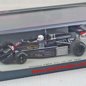 S◎中古品◎ミニカー『spark model Williams FW05 n° 21 US GP 1976』 スパーク S4047 ウィリアムズ ワーウィック・ブラウン 1/43スケールの画像1