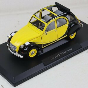 S★中古品★ミニカー 1/18 『シトロエン 2CV チャールストン 1982 ヘリオスイエロー&ブラック』 NOREV/ノレブ 全長:約21cmの画像3