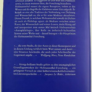 S◆中古品◆洋書 Hofmannsthal Ein moderner Dichter unter den Philologen 9783892444848 著者:Johann Christoph Konig WALLSTEINの画像4
