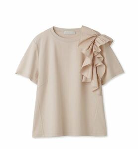 2023 セルフォード★アシンメトリーフリルカットソー Tシャツ ピンク 36サイズ レディース トップス 