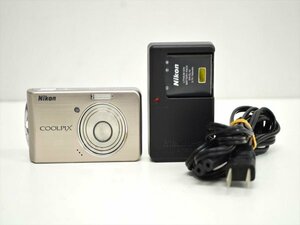 KM555●訳あり現状品●Nikon ニコン COOLPIX S520　コンパクトデジタルカメラ/デジカメ　バッテリー・充電器付き