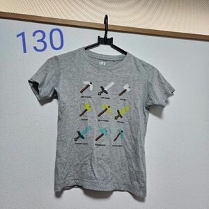 Tシャツ 半袖 半袖Tシャツ　ユニクロ　Minecraft　130㎝