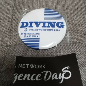 tmn ネットワーク TM NETWORK 40th FANKS intelligence Days 〜YONMARU〜 会場限定 2024 未使用 小室哲哉 レア ガチャ バッジ DIVINGの画像1