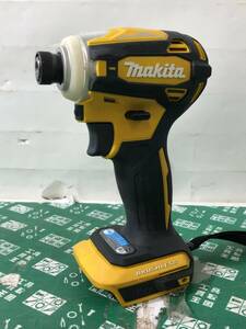 中古品 電動工具 ★makita(マキタ) 18v充電式インパクトドライバ Fイエロー (本体のみ) TD172DZFY 電ドラ. ITGE5VOR9YCO