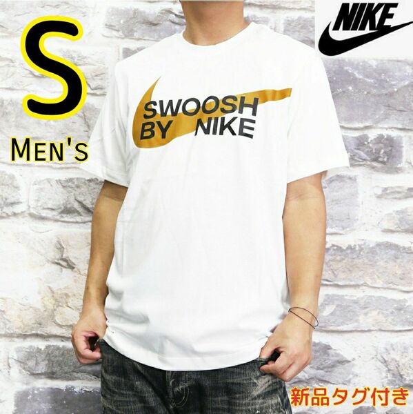 NIKE 半袖Tシャツ ビッグスウッシュ 白 S ナイキ