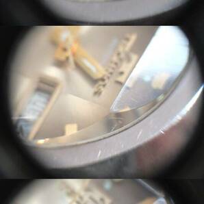 ☆TECHNOS テクノス FIRE BIRD ファイアーバード カットガラス デイデイト ゴールド系文字盤 メンズ腕時計 ベルト難有 中古 現状稼働品 ATの画像6