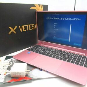 ▲▲中古品 簡易動作確認済 VETESA ノートパソコン 15.6インチ Windows10Pro 12GB ローズゴールド Intel Celeron J4105 2021年モデル ▲▲の画像1