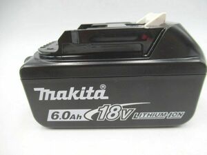 ▲△中古 makita マキタ BL1860B 18V 6.0Ah 108Wh リチウムイオンバッテリ 充電池 純正品 4段階残容量表示△▲