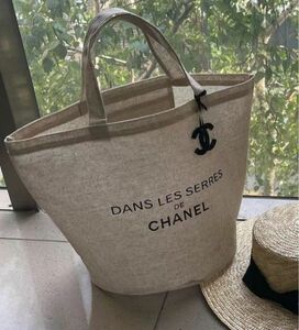 【未開封新品】 CHANEL トートバッグ ノベルティ シャネル ロゴ リネン