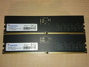 memtest OK★ADATA DDR5-4800 16GBx2 合計 32GB (O41212)