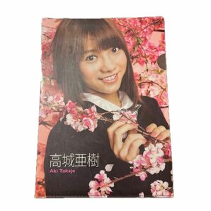 AKB48 高城亜樹 あきちゃ オフシャルカレンダーBOX2012 付録 クリアファイル