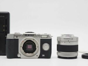 Pentax Q10 Silver 12.4MP Digital Camera 02 Lens Kit [美品] #Z1073A