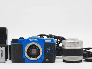 ペンタックス PENTAX Q7 12.4MP Digital Camera Blue 02 Lens [美品] #Z1132A