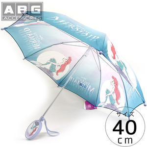 子ども傘 傘 キッズ 子供用 40cm ディズニー リトルマーメイド アリエル プリンセス ブルー カサ