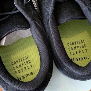 【新品未使用】CONVERSE CAMPING SUPPLY Name. 29cm 黒 スウェードの画像3