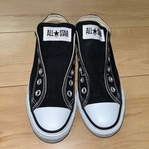  CONVERSE ALL STAR コンバース オールスター 紐なし スリッポン ブラック サイズ23.5_画像1