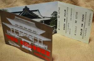 京成電鉄「79初詣 成田山参詣」記念乗車券 (上野⇔成田 往復) [団体券]*ミシン目に折れ　1979