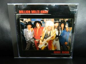 (27) 　 HANOI ROCKS　 /　　MILLION MILES AWAY　　 　日本盤　　　ジャケ傷み、日本語解説 経年の汚れあり