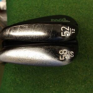 1円スタート【税込】5430 PXG 0311 3×FORGED (2022) ダーク 52°+58° 純正カーボン S セット ピーエックスジー フォージドの画像2