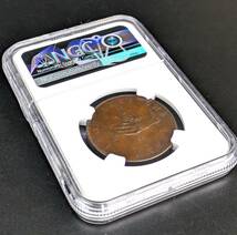 希少品★1791年 シエラレオネ 1ペニー プルーフ銅貨 NGC PF63BN アンティーク コイン アフリカ ブロンズ イギリス連邦_画像8