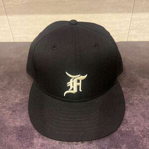 (7 5/8)FOG Fear Of God ESSENTIALS New Era 59FIFTY FITTED Baseball Capフェアオブゴッド エッセンシャルベースボールキャップ黒