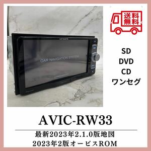 （送料無料）即決特典あり最新地図2023年第2.1.0版カロッツェリア AVIC-RW33ワンセグGPS アンテナAVIC-RZ77 RZ99 