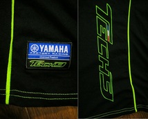 伸縮/良品〇YAMAHA FACTORY RACING シャツ L スポンサーロゴ多数 MONSTER ENERGY 黒色_画像8