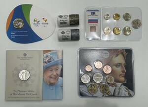 【D2758SS】海外 硬貨 セット カナダ ロシア イギリス フランス ブラジル ロール ミント リオ五輪 ナポレオン エリザベス女王 コイン
