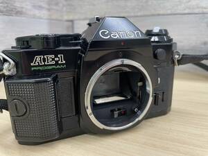 【E1781TY】Canon キャノン AE-1 PROGRAM ボディのみ ブラック シャッター確認済 フィルムカメラ 一眼レフカメラ 現状品