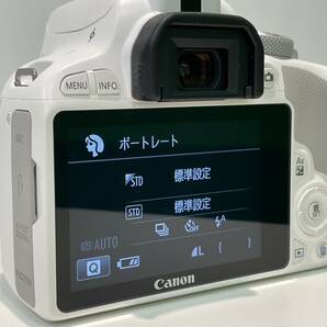 【B14161CK】極美品 Canon キャノン EOS Kiss X7 ダブルレンズキット 40mm 18ー55mm デジタル 一眼レフカメラ SD8GB付 シャッター回数20回の画像4