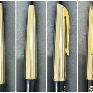 【D2845SS】PLATINUM プラチナ 万年筆 18K 細字 ゴールドカラー ブラック 筆記具 ペン コレクションの画像8